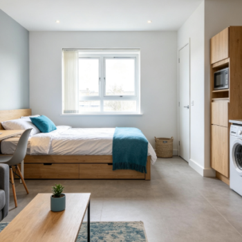 Stylish, Fully Furnished Studio Apartments for Students (Professional Property Management)