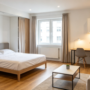 High-Standard, Fully Furnished One-Bedroom Student Apartment for Rent